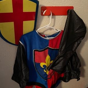 Knight Costume By Melissa & Doug Shield Top Suit Headpiece Mediaeval Times